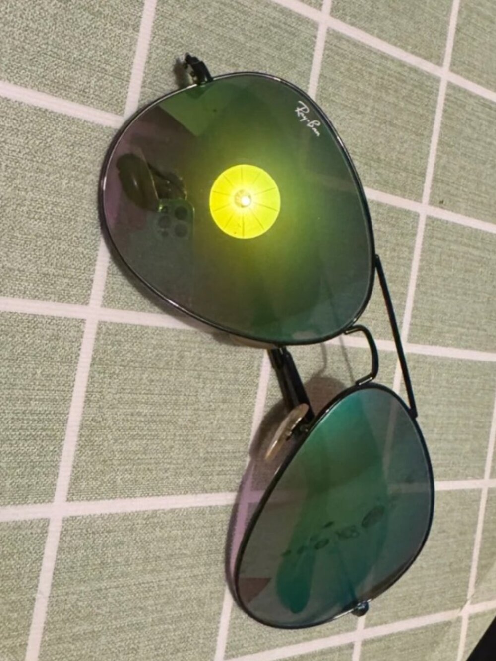 Ray-Ban Aviator Large Sunglasses Gradient Black Frame